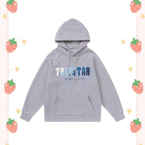 

trapstar men's tracksuits men woman fleece tracksuit sets winter hoodies pants piece set running hoody designer sweatshirt sport jogger, Black