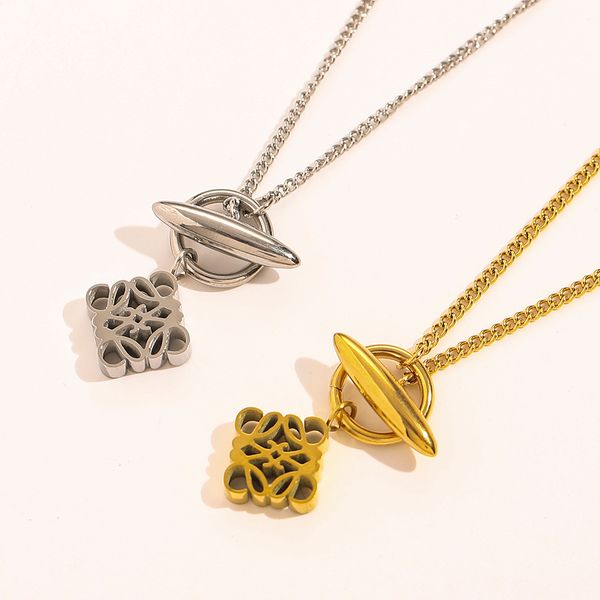 

luxury designer brand heart letter pendant necklaces chain 18k gold plated crystal rhinestone sweater newklace for women wedding jewerlry ac, Silver