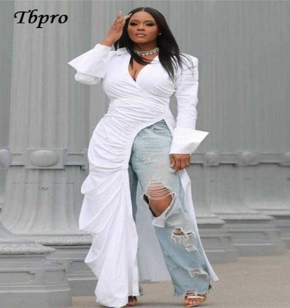 

casual dresses vintage women long sleeve vneck dress high side split ruched up wrap white maxi long dress fashion lapel collar st6456227, Black;gray