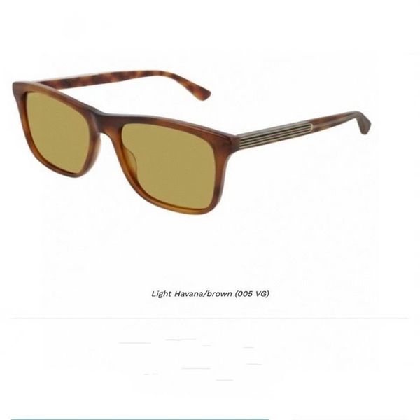 

2021 women men sunglasses oversize light havana strips plank frame brown lenses available with box234s, White;black