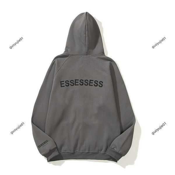 

2023designer fashion classic essentialhoodie alphabet printing pullover sweatshirts mens and hoodie pure color long sleeve couples sweatshir, Black