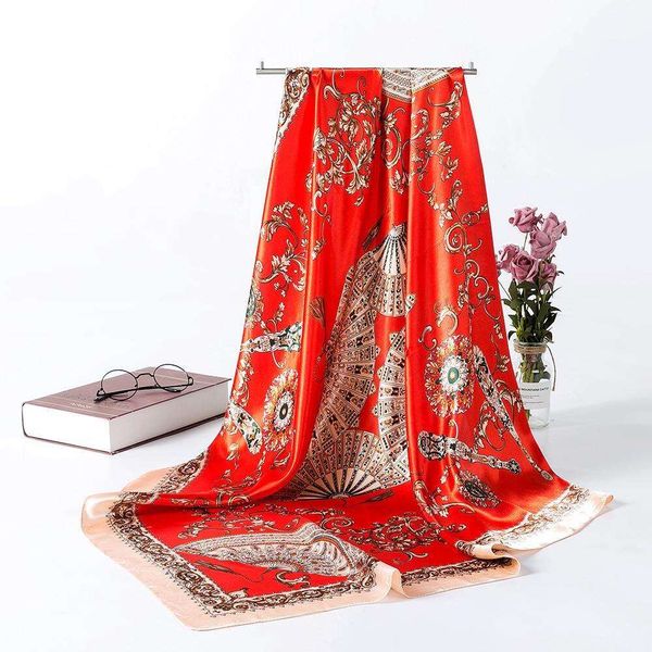 

square scarf womens big stained professional travel pgrapher shawl, Blue;gray