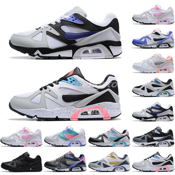 

structure triax 91 running shoes men women black smoke grey fog lapis white navy citron persian violet outdoor pink orange trainer sneakers, White;red
