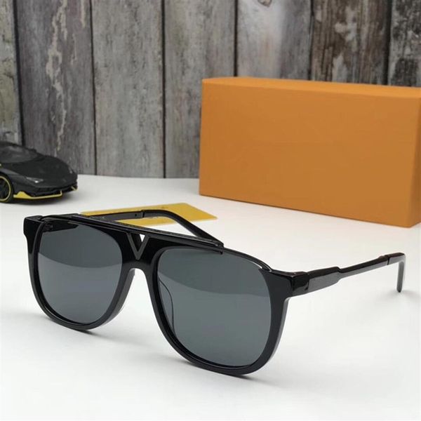 

whole- luxury popular retro z0936e men designer sunglasses shiny gold summer style laser logo gold plated come with case220z, White;black