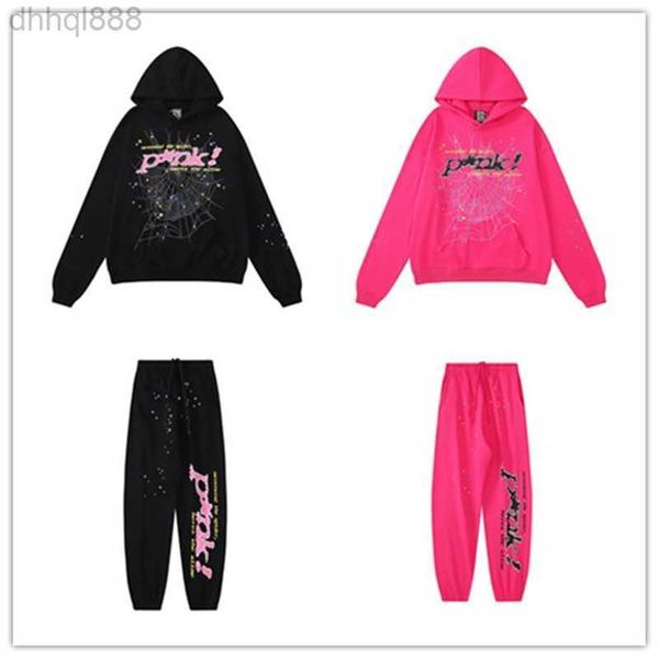 

men hoodie spider hoodie designer tracksuit men pink spider hoodie mens clothes mens designer clothes sp5der 55555 cotton comfortable womens, Black