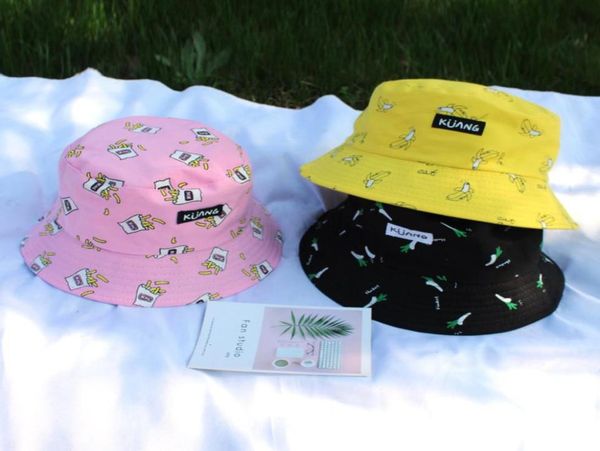 

hat female new soft girl double face fisherman039s hat0113951876673948, Black;white