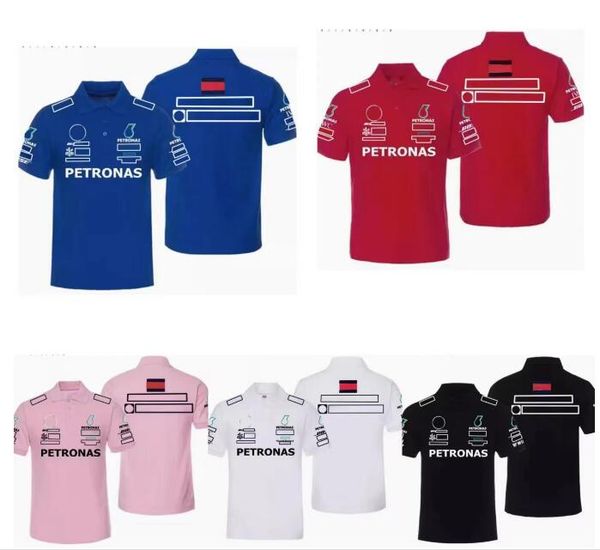 

f1 racing short sleeve t-shirt summer team polo shirt same customized