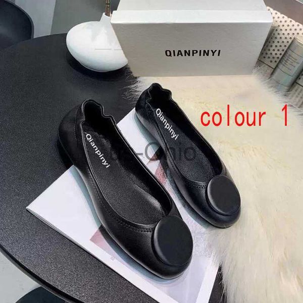 

dress shoes dress shoes designer shoes women ballet shoes spring autumn 100 sheepskin metal buckle flat egg roll boat shoe lady leather lazy, Black
