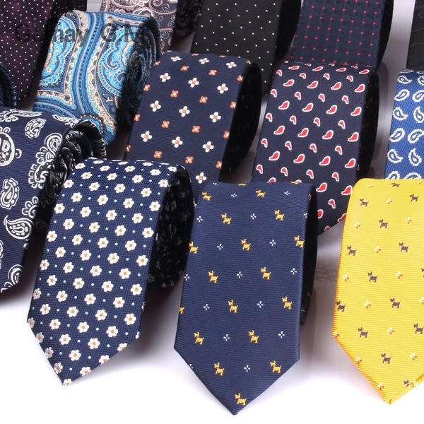 

neck ties jacquard woven tie for men wedding business classic fashion polyester slim mens necktie suit 6cm width 230824, Blue;purple