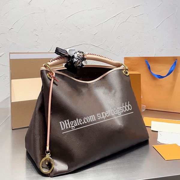 

artsy fashion totes classic bags designer shopping handbags are matched with leather letter large handbag vintage messenger womens shoulder
