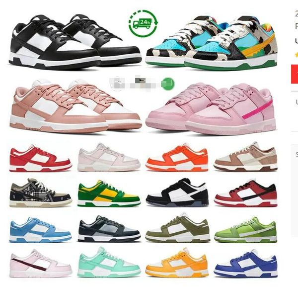 

panda running shoes triple pink grey fog university red gold rose vintage navy sail orange unc orange purple trainers sneakers outdoor size, Black