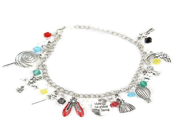 

cuff customizable the wizard of oz inspired charm bracelet09582005, White