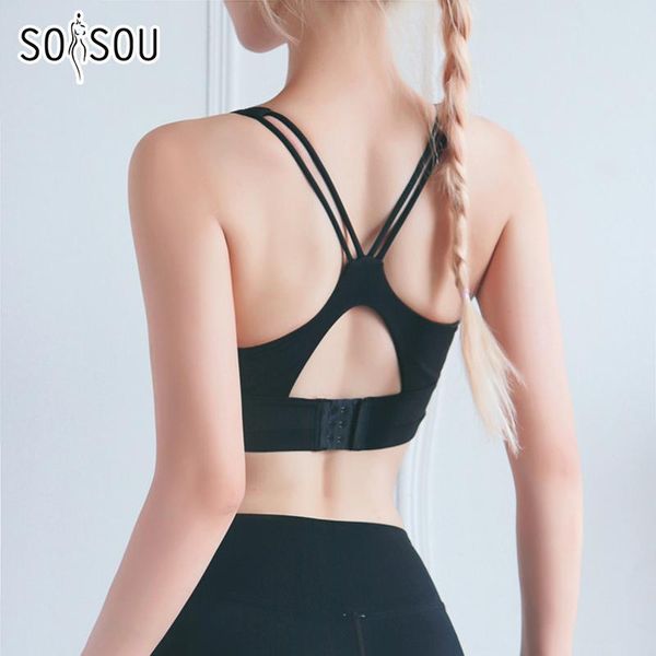 

set soisou nylon bras for women sports yoga bra for women gym fitness seamless breathable underwear women bra 5 colors