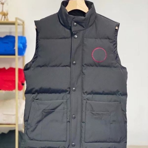

vests mens vests designer vests sleeveless standing collar windproof ultra light loose vests designer men external vests couples for men and, Black;white