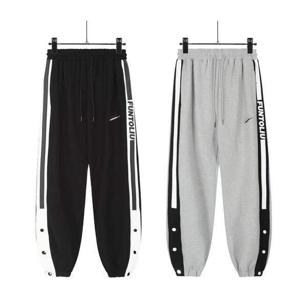 

men's pants fashion brand sports pants loose comfortable casual breathable design running sports fitness men's pants, Black