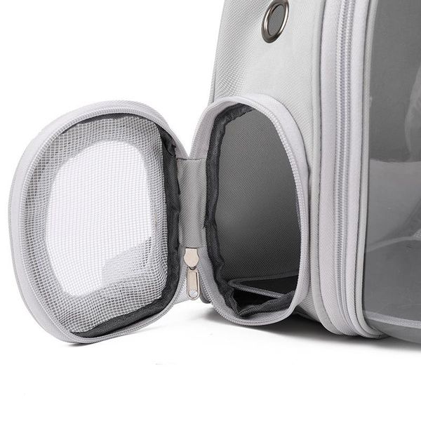 

covers pet cat going out carrying bag space capsule backpack cage double shoulder transparent breathable waterproof portable