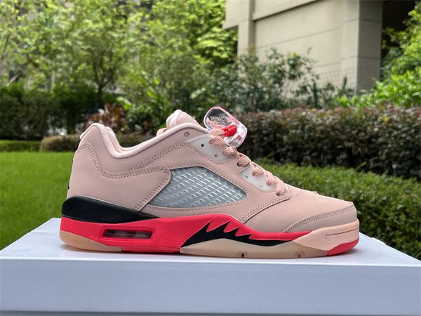 

arctic orange men basketball shoes pink low outdoor sneakers size 36-46, Red;white