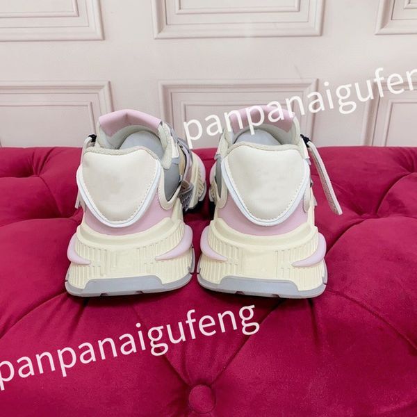 

2023 luxury designer sports shoes casual shoes calfskin leather white blue letter overlay platfor low sports shoes training shoes sizes 39-4, Black