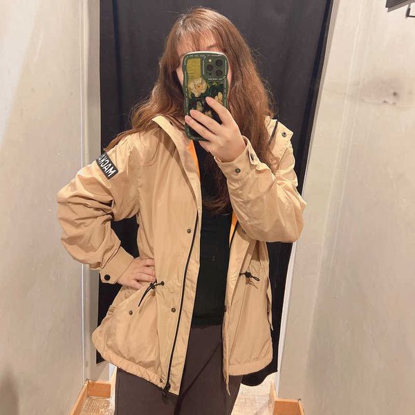 

pack style short trench coat for slim waistband cardigan, Red