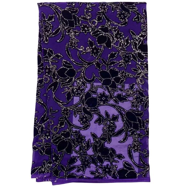 

velvet lace fabric with sequins 5 yards african nigerian dresses for women clothing nigerian female wedding evening banquet party clothes 20, Black;white