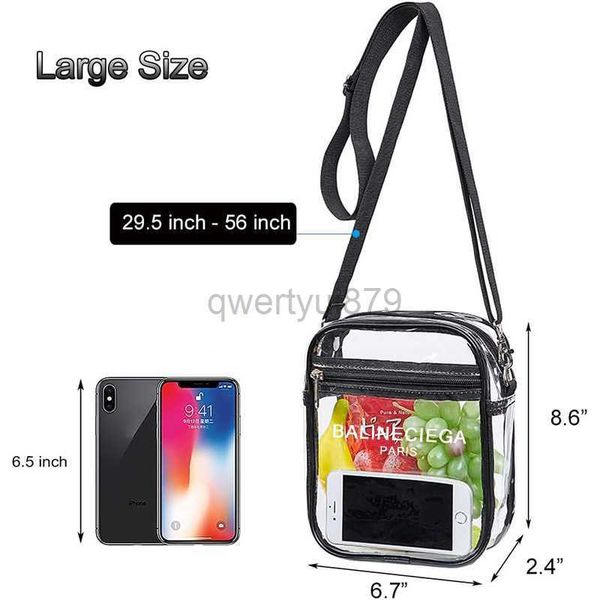 

pvc transparent crossbody bag designer bag clear shoulder bag personality trend crossbody bagqwertyui87911