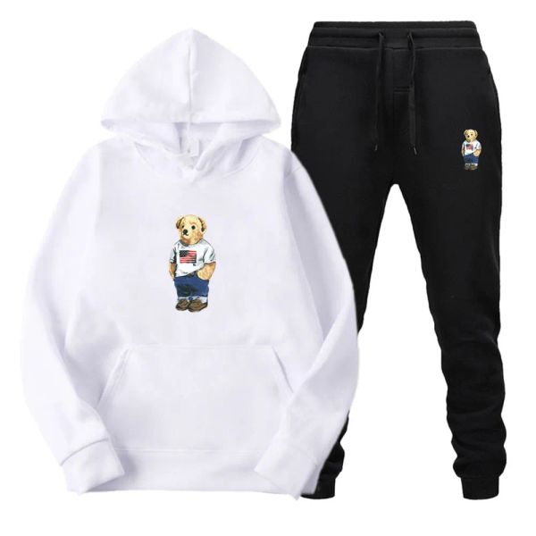

man polo tracksuit designer clothes fashion mens sports jogging pants coat luxury sweatshirt sets men tracksuits casual hoodies womens jacke, Gray