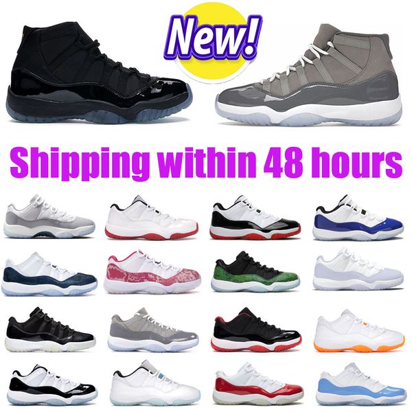 

cherry 11 11s mens basketball shoes midnight navy cool grey pure violet citrus legend gamma unc blue bred cap gown concord men women trainer