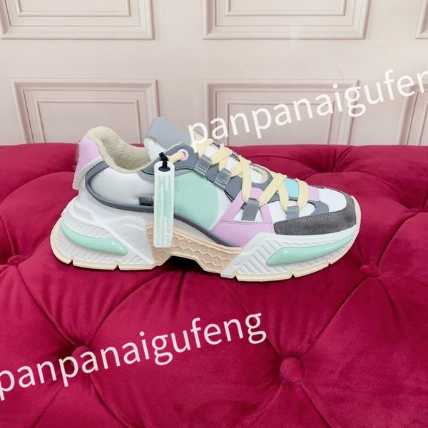 

luxurys designer sports shoes casual shoes calfskin leather white blue letter overlay platfor low sports shoes training shoes sizes 39-45 fd, Black