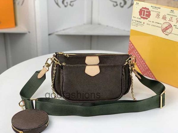 

women bags handbag multi pochette shoulder messenger cross body bag original box date code purse clutch serial number 3pcs