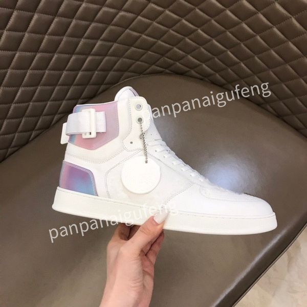 

luxury designer casual shoes white black blue red lace up sports shoes, leather rubber soles training shoes flat sports shoes rd220901 size3