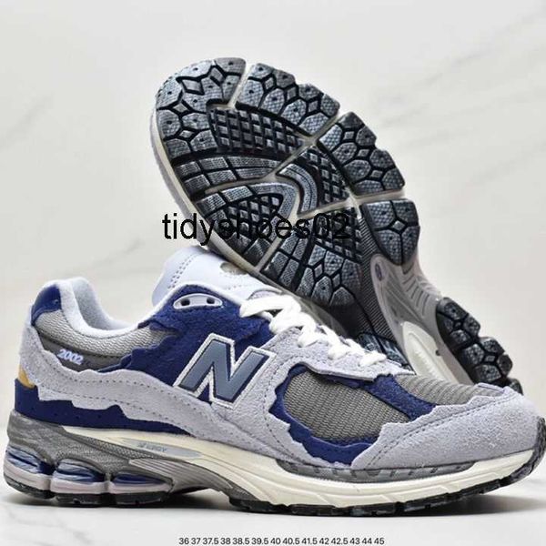 

new 2002r yuanzu grey new balances shoes breathable running shoes sports shoes men's and women's shoes, Black