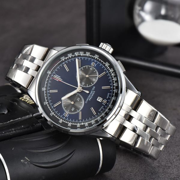 

luxury watch men aaa quality precision durability automatic movement stainless steel watchs waterproof luminous montre with steel strip 0033, Slivery;brown