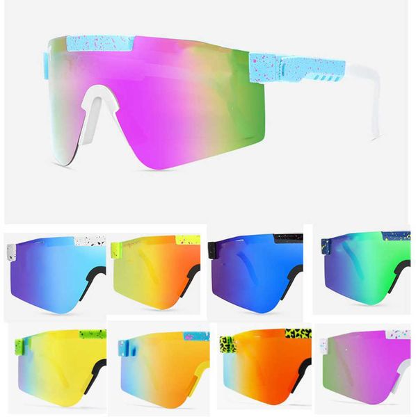 

2023 original pits vipers sport google tr90 polarized sunglasses for men/women outdoor windproof eyewear 100% uv mirrored lens gift, White;black