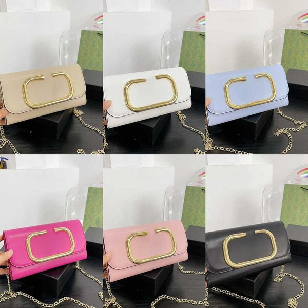 

luxurys g gs underarm bag designer bags handbags shoulder envelope bags tote women's texture leather gold chain tote bags multi-functio