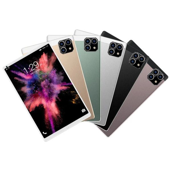 

8 Epacket Inch Ten Core 8GB+128GB Arge Android 9.0 WiFi Tablet PC Dual SIM Dual Camera Bluetooth 4G Call Phone Tablets GB+12GB s