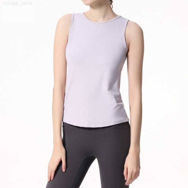 

lu gym yoga smock vest for women pad women gym tank fitness casual summer