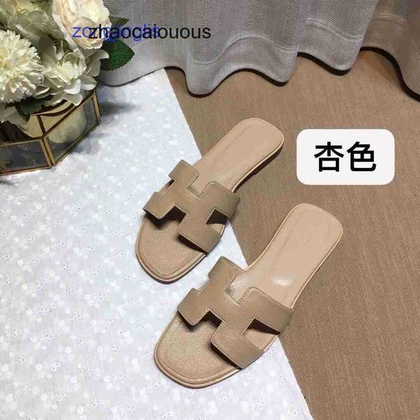 

designer oran bear women's summer sandal women shoes slippers versatile slipper color matching leatone line for tourism wear flat botto