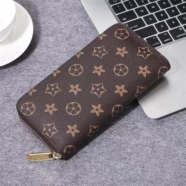 

fashion women zippy wallet genuine leather wallet single zipper wallets lady ladies long classical purses with box card 60017265a, Red;black