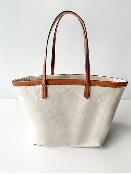 

evening bags 2023 women simple shoulder bag tote ladies largecapacity leather splicing canvas versatile 230824