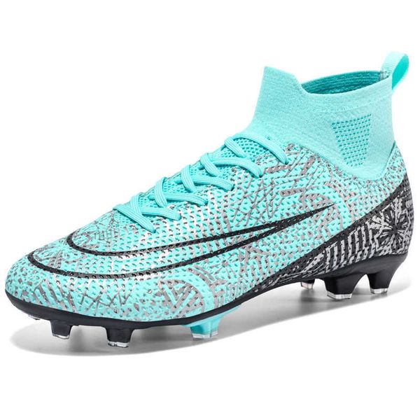 

men soccer shoes professional contest high anti skid wear resistant training shoe fg/tf kids football boots outdoor sneakers 230814