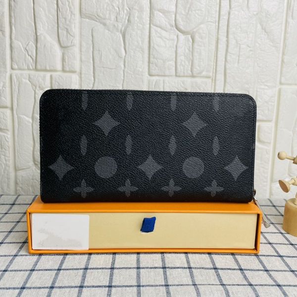 

m60017 fashion women wallet black empreinte clutch lady ladies long wallet pu leather single zipper wallets classical coin purse card holder, Red;black