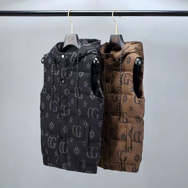 

men's gilet designer jacket vest luxury down woman vest feather filled material coat graphite gray vest down jacket puffer vest coats o, Black;brown