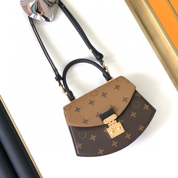 

stylish womens bag designer leather printed shoulder bag mini portable tote bag versatile temperament crossbody bag #46548