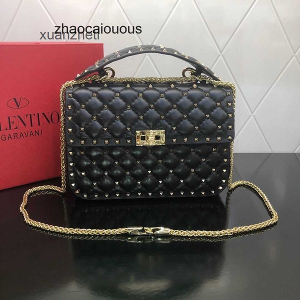 

diamond classic style punk valantioes designer bags handbag grid luxurys women rivet chain women's casual leather crossbody c0gz