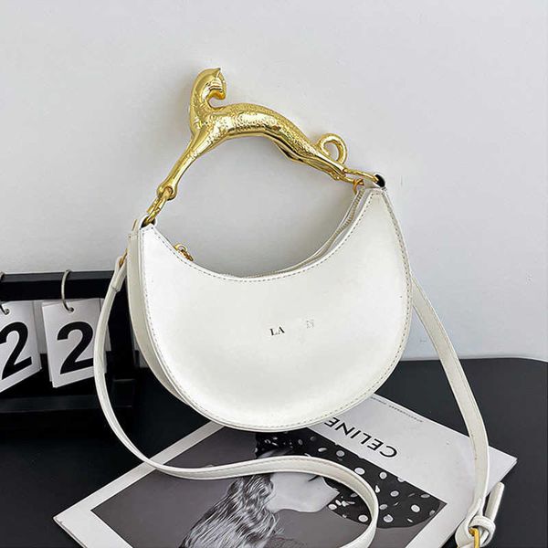 

lanv shoulder bag leopard hand bag women white designer handbags luxury leather moon crossbody bags brand purses handbag 230825