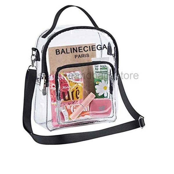

waist bags designer bag new pvc transparent shoulder bags storage bag transparent cross shaped handbag stylishhandbagsstore2