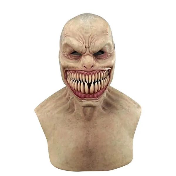 2026 New Party Masks Adult Horror Trick Toy Scary Prop Latex Mask Devil Face Cover Terror Creepy Practical Joke For Halloween Prank Toys Fre