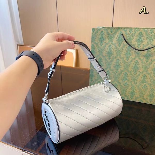 

2023 New Ophiidia Pen Bucket Bag Leather Large Capacity One Shoulder Portable THEO Fashion Ladies Underarm Diagonal Bag