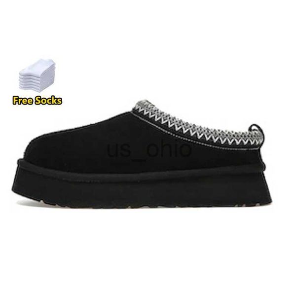 

boots designer tazz women boots tasman slippers chestnut fur black sheepskin mules woman men ultra mini platform boot shoes suede upper comf