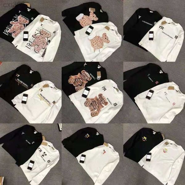 

bur mens sweater designer hoodie bby letters 3d embossed long sleeve tshirt cotton round neck sweatshirt men women sweaters loose pullover c, Black